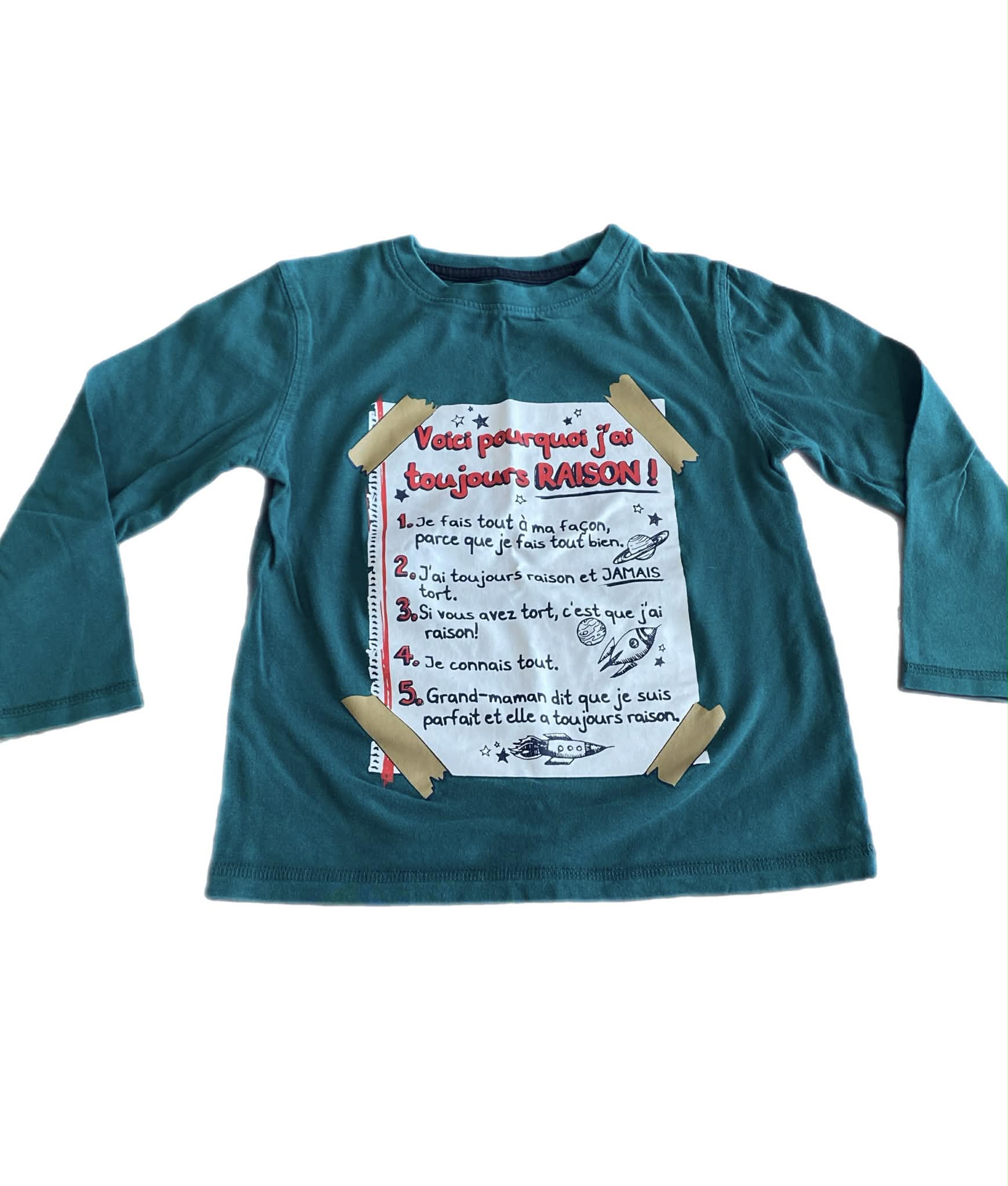 Chandail manches longues - 4 ans